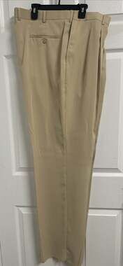 IL Canto Vintage Dress Pants Khakis Beige Men's Size W44 Unhemmed NWOT